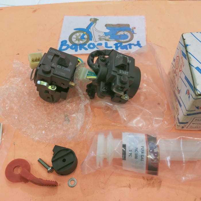 holder saklar lampu tombol switch set kanan kiri Suzuki RC80 RC 80