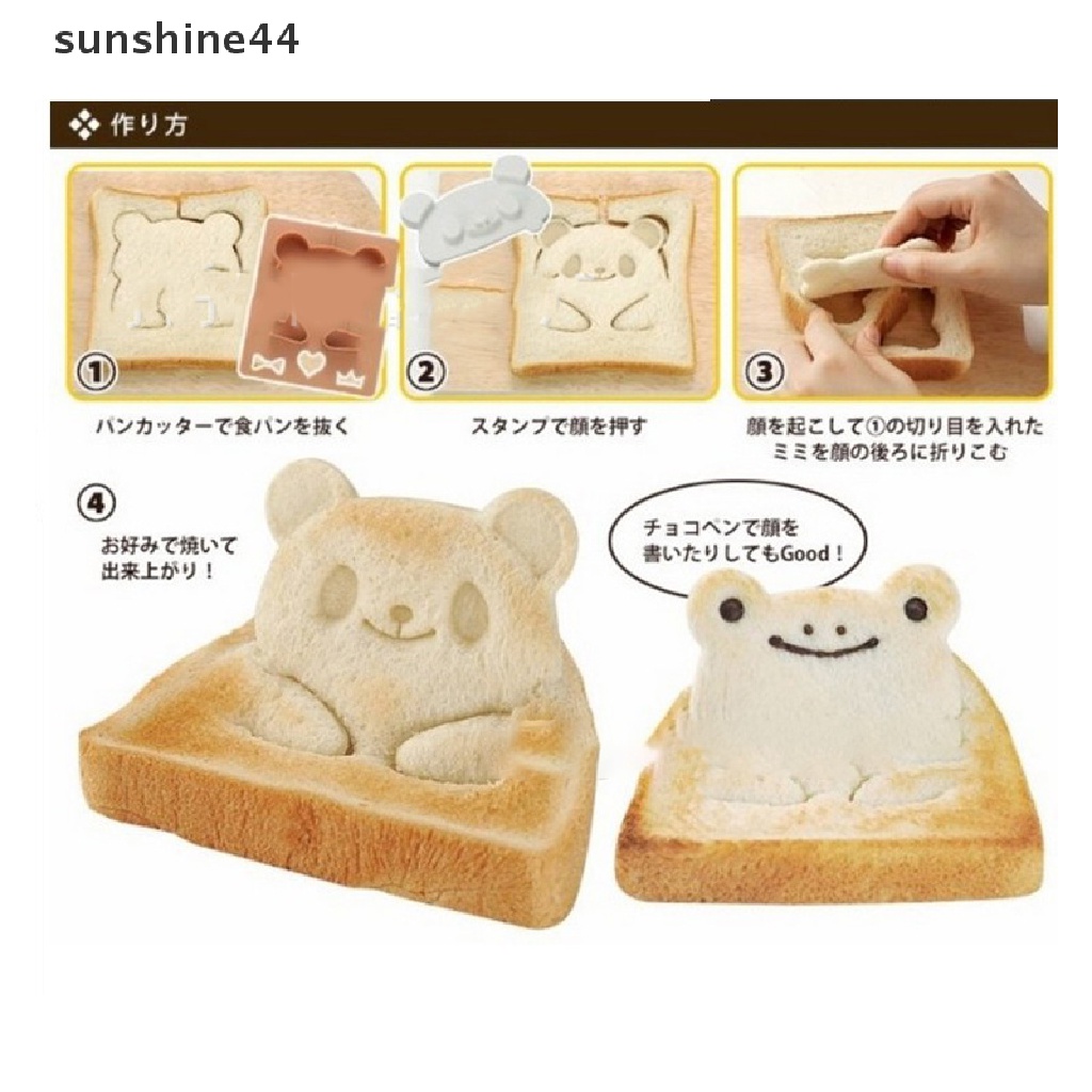 Sunshine Cetakan Pemotong Roti / Kue / Biskuit / Sandwich Bentuk panda Untuk Anak