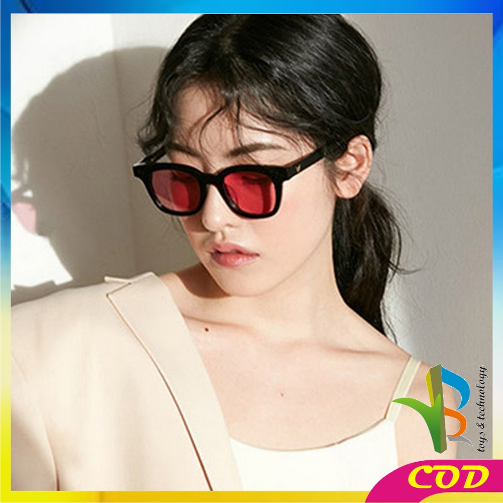 RB-C663 C665 Kaca Mata Rainbow Fashion Unisex Gaya Korea Candy Color Square / Kacamata Hitam Wanita Pria Sunglasses Korean Fashion Import