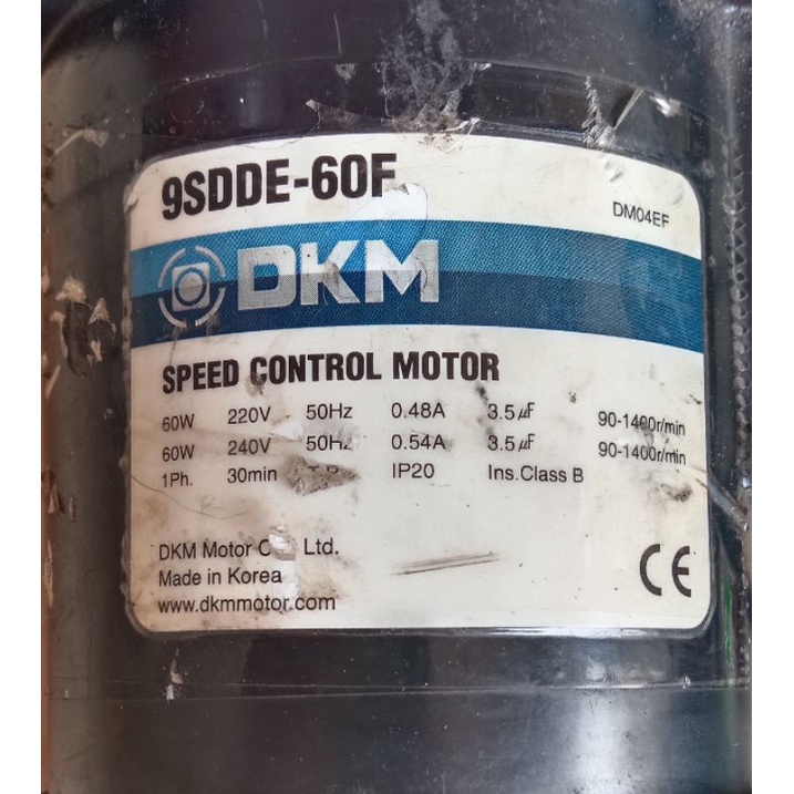 AC MOTOR 220V 60W DKM 1400RPM