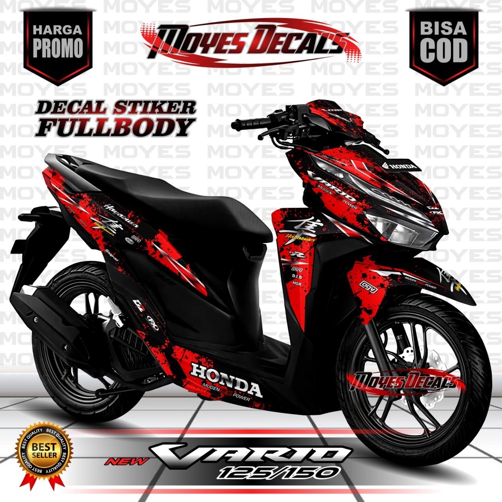 (COD) Decal Stiker Motor Vario Full Body Stiker Decal New Vario 150 Full Body