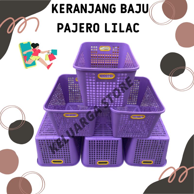 Keranjang Pajero/Penyimpanan Pakaian/Keranjang serbaguna LILAC