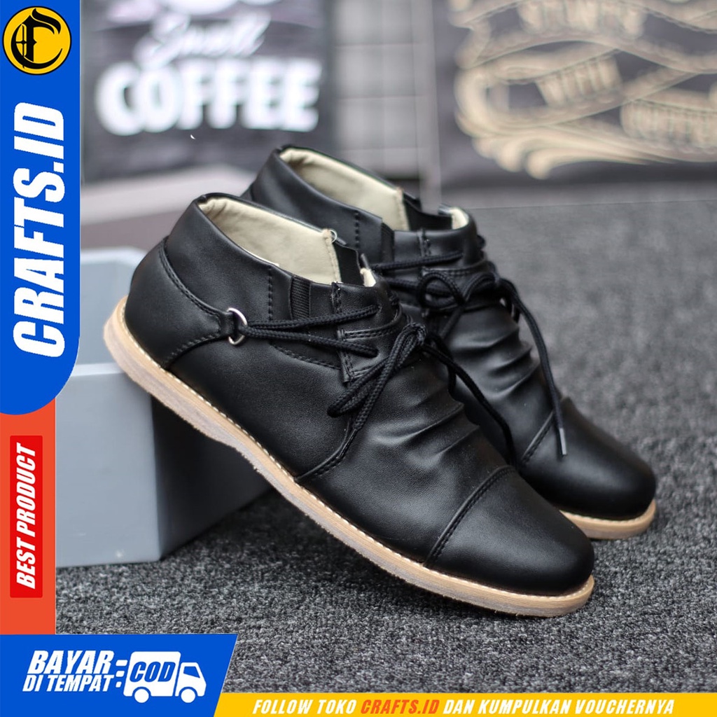 CRAFTS dobbi - Sepatu Boots Pantopel Formal Kerja Pria