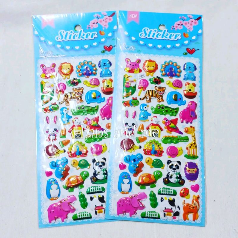 

Sticker Anak Stiker Timbul List Mas Hewan Binatang Mix