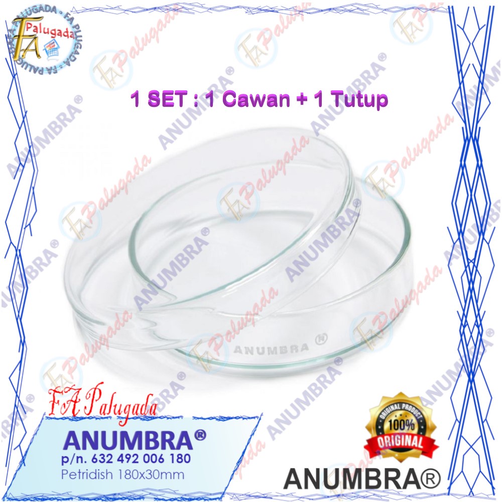 ANUMBRA Petridish 180x30mm (cawan petri)