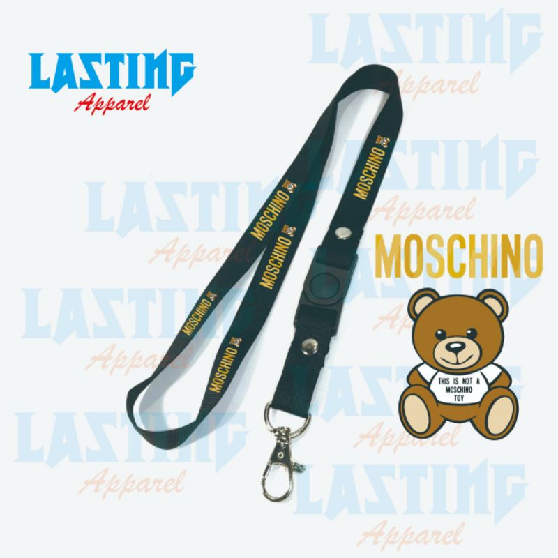 

Lanyard MOSCHINO INDONESIA / KARTUN ANIMASI BRAND INDONESIA / KARTUN GANTUNGAN KUNCI/GANTUNGAN ID CARD/GANTUNGAN POD Best seller / Bisa COD