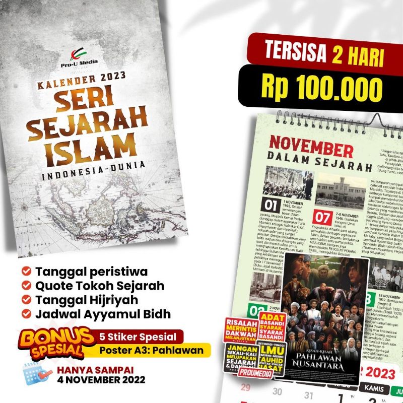 

Kalender 2023 seri Sejarah Islam: Indonesia-Dunia