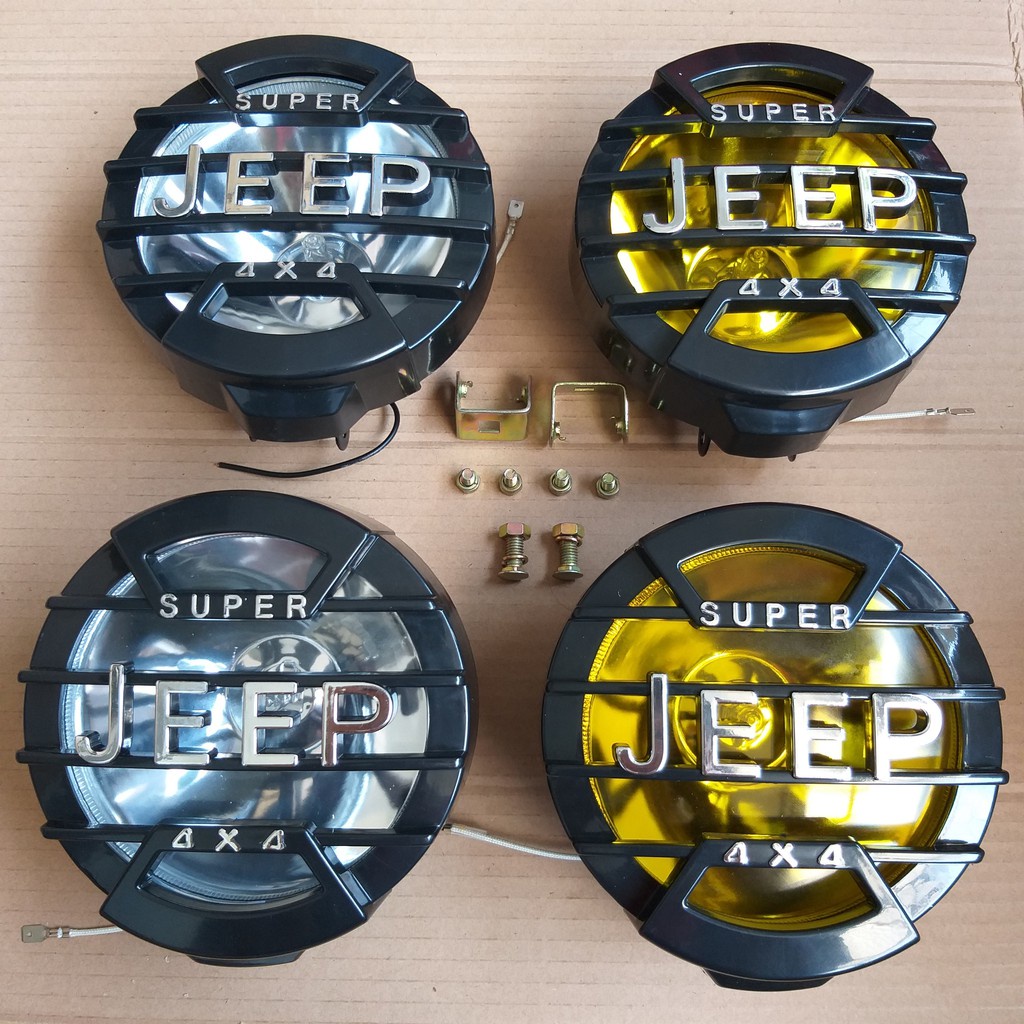 Lampu Tembak JEEP Bohlam 4x4 Bohlam Lampu Sorot JEEP Foglamp Bulat