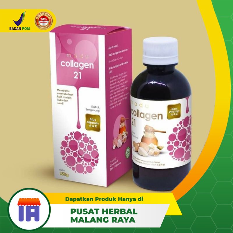

MADU COLLAGEN HERBAL 21 NUTRISI KOLAGEN MERAWAT KULIT DARI DALAM Menyehatkan Kulit Rambut Kuku Dan Sendi Isi 280 Gr