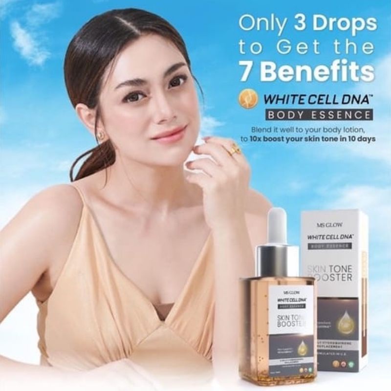 SKIN BOOSTER MS GLOW 100ML SKIN TONE BOOSTER MS GLOW WHITE CELL DNA MS GLOW
