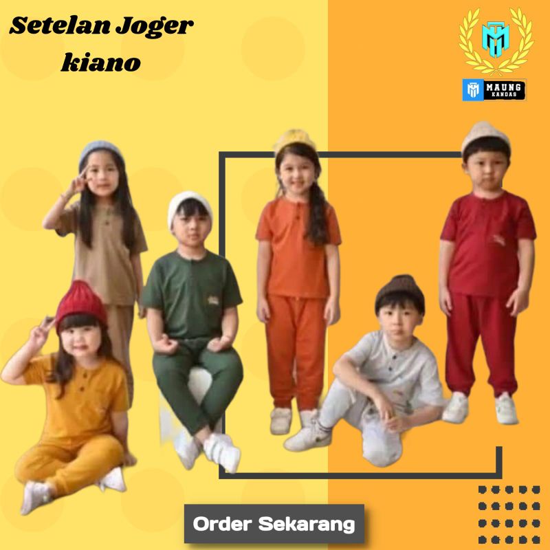 Joger Kiano Celana Panjang Setelan Baju Anak 1-5 Tahun