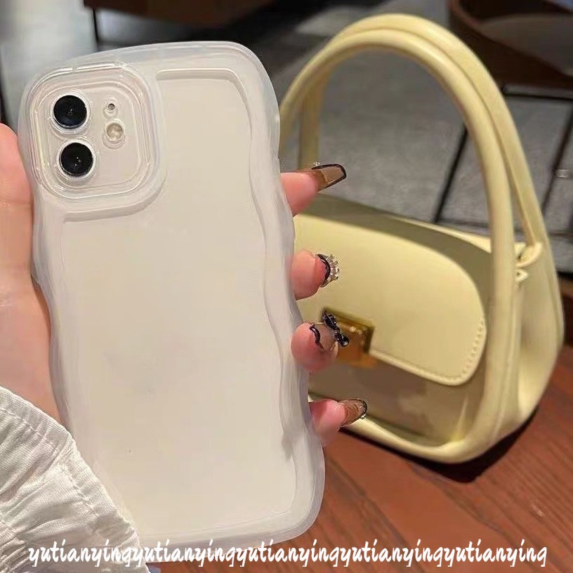 Soft Case Tpu Transparan Frame Gelombang Shockproof Cover Realme C35 C25s C25Y C12 C15 C25 C20A C20A C1 C21Y C11 C3 Realme 5 6i 5i 5s C11 2021