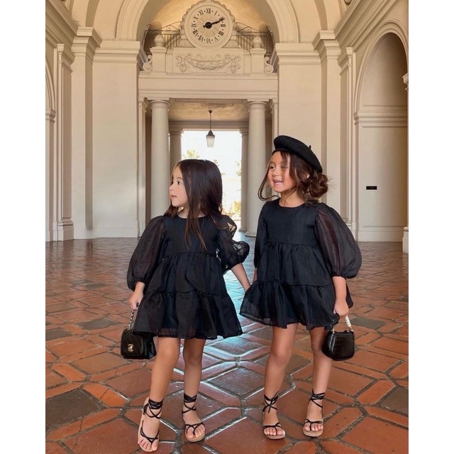 dress anak organza