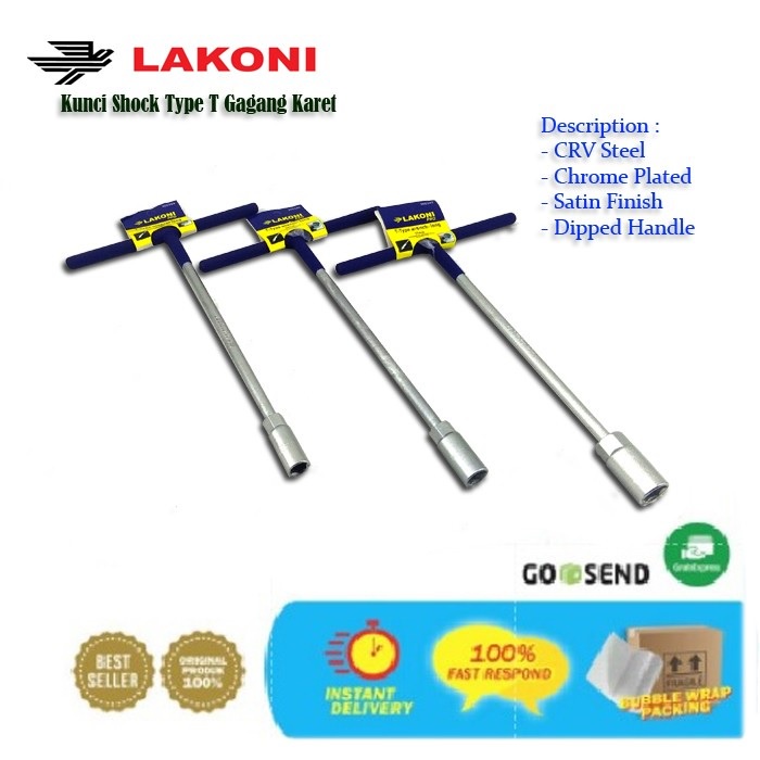 Kunci Shock T Type Gagang Karet Panjang Lakoni Berkualitas