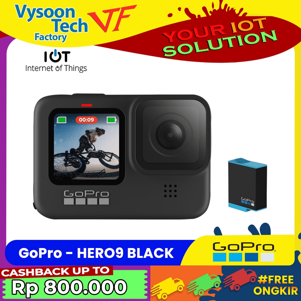GoPro Hero 9 Black / Go Pro Hero9 Black / GoPro Hero9 - Garansi TAM