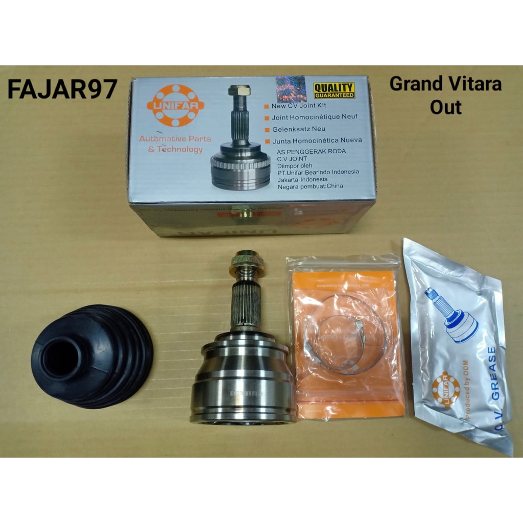 CV joint as roda kokel kohel luar roda belakang suzuki Grand Vitara 2.4cc UNIFAR  SK1-1125