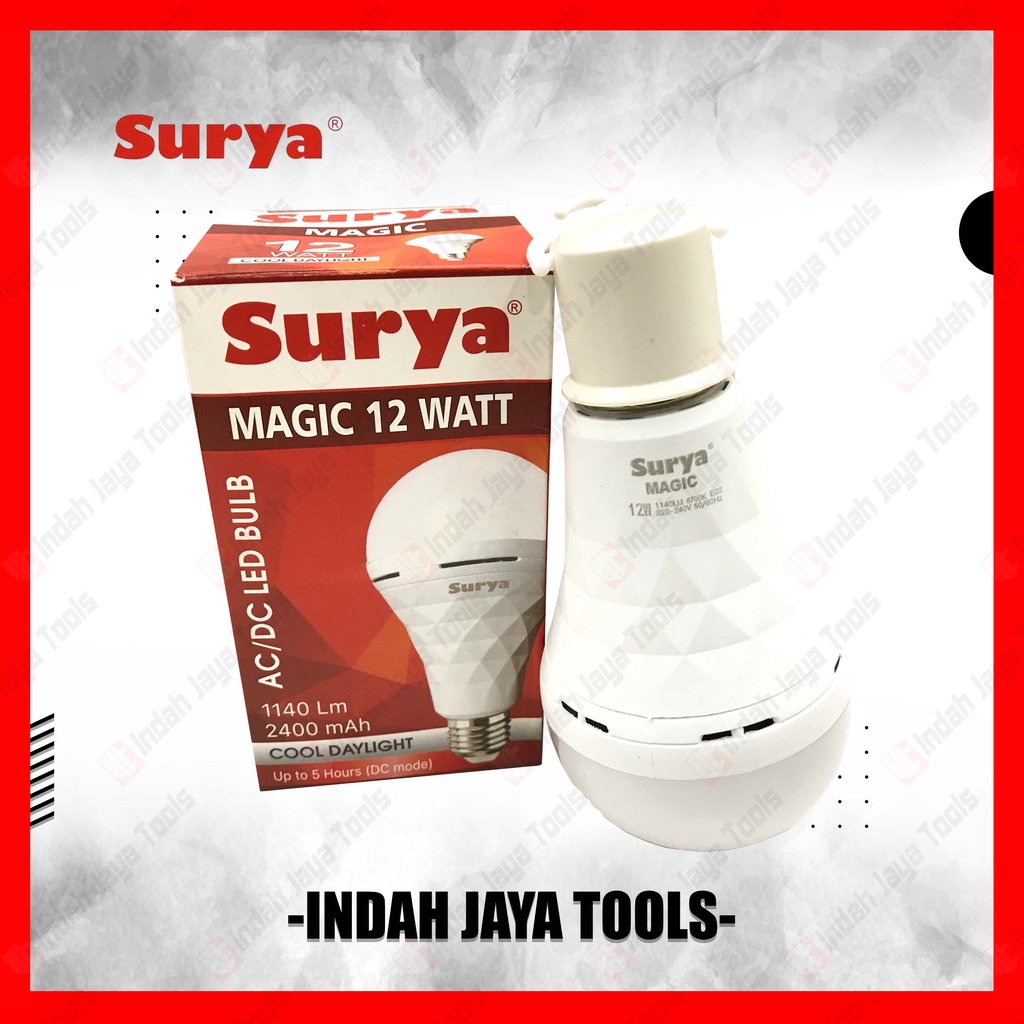 SURYA MAGIC 12 Watt CDL Lampu Led Emergency AC/DC 2400mAh Lamp Darurat