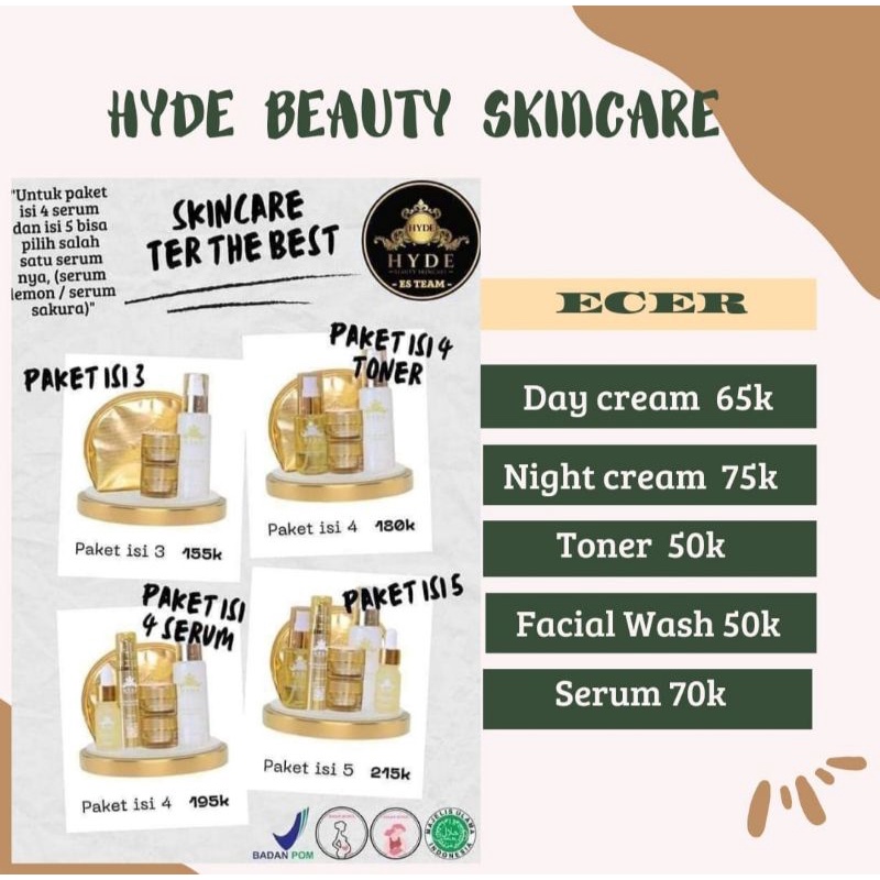 Hyde Beauty Skincare Ecer / Hyde Harga Ecer