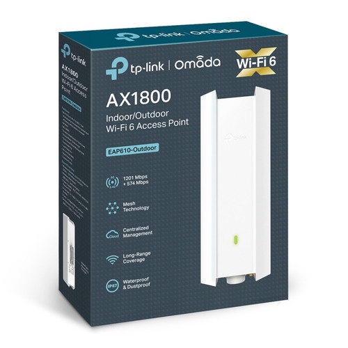 TPLink EAP610 Outdoor AX1800 Indoor/Outdoor WiFi 6 Access Point N