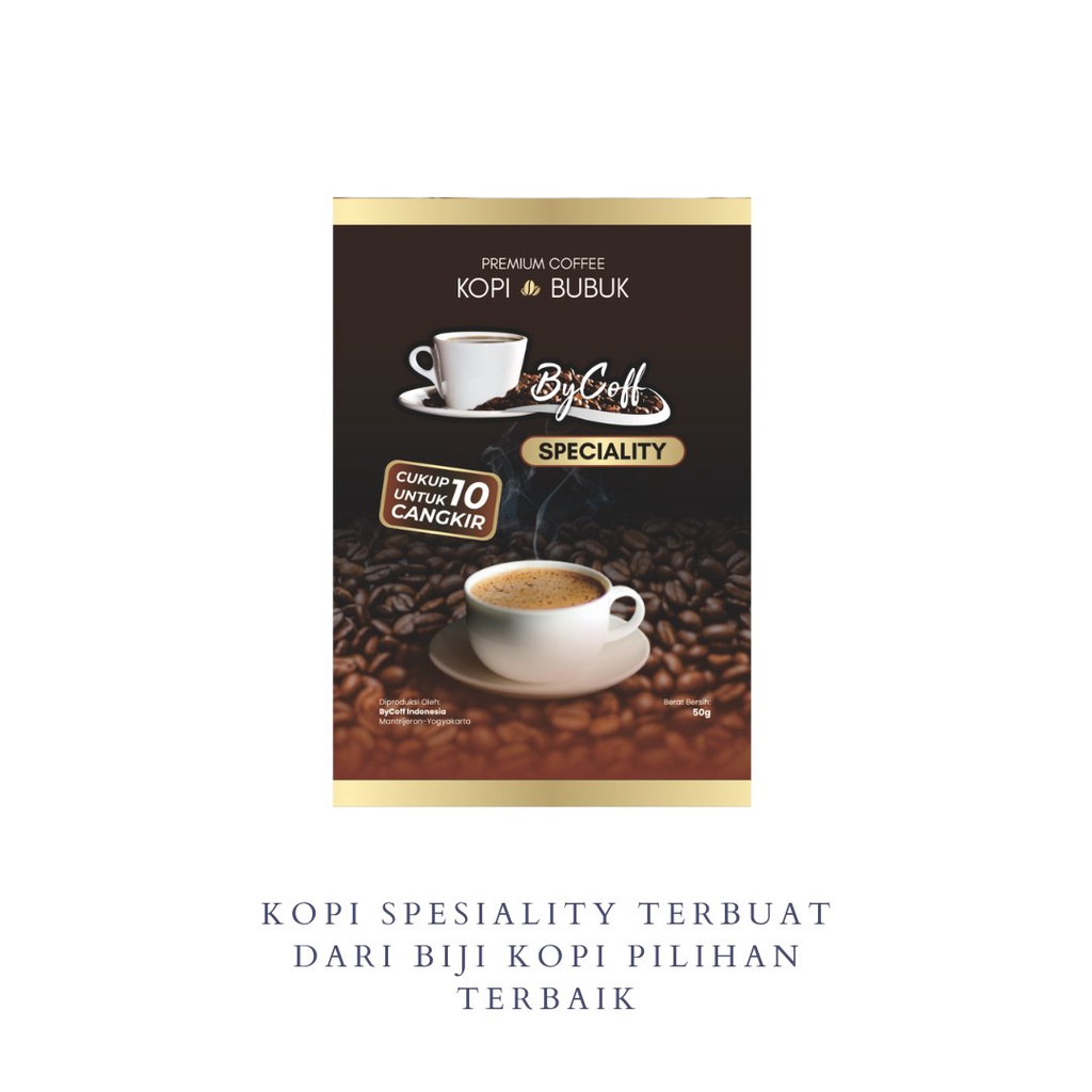 

ByCoff Coffee Spesiality Kopi Hitam Bubuk 50 gr