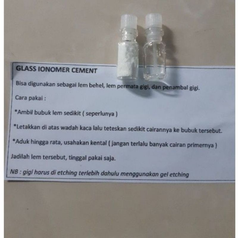 GIC Lem Behel Tanpa Laser Lem Gigi Vampir Lem Gigi Palsu