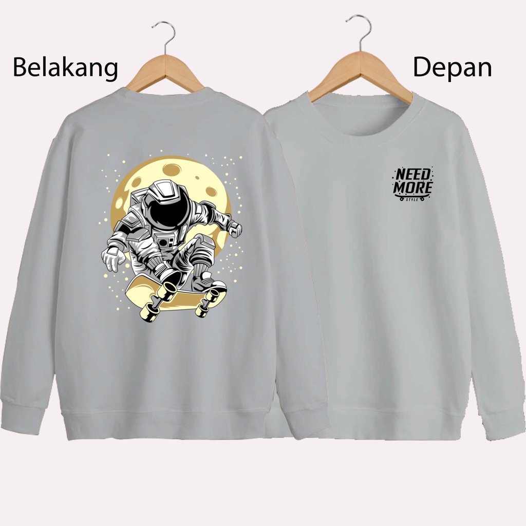 SWEATER UNISEX DB ASTRO SKEATBOARD PRIA DAN WANITA  SWEATER JUMBO