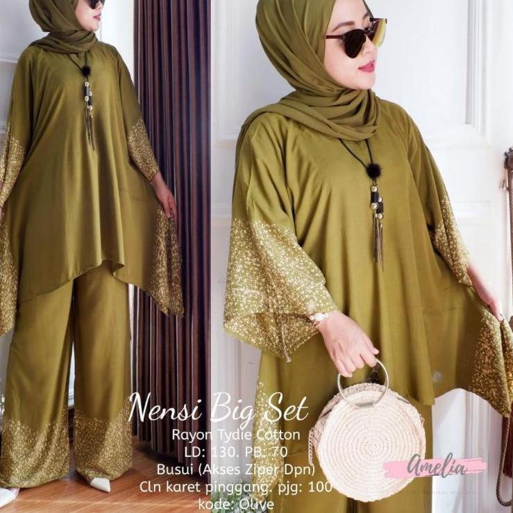 Langsung Kirim Nensi Big Set By Amelia // Setelan Waka // Binsa Set By Ori Naura // Setelan Jumbo
