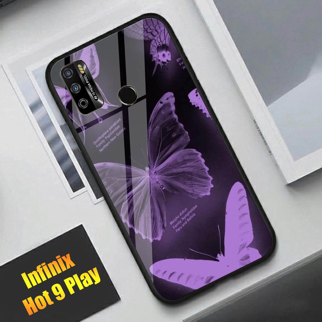 Softcase Kaca For INFINIX HOT 9 PLAY - Case Handphone INFINIX HOT 9 PLAY [T84].