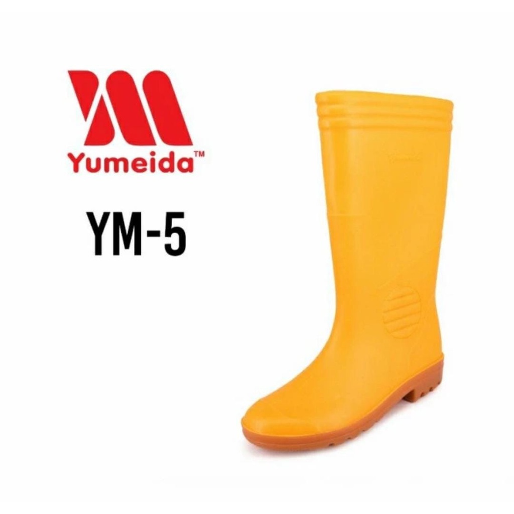 pengiriman cepat sepatu boots pria dan wanita sepatu boot sawah panjang boot yumeida tinggi anti air