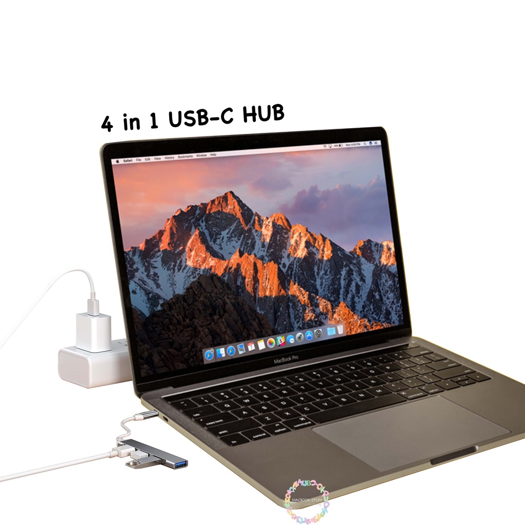 4 in 1 USB Type C HUB Kabel Adaptor USB Tipe C to USB 2.0 3.0 Macbook AIR PRO M1 IPAD ASUS LENOVO ACER HP