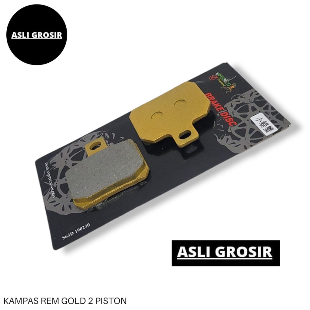 Kampas Rem Gold 2 Piston kecil monoblock 2p import