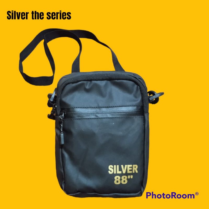 TAS SILVER TAS SELEMPANG SILVER SLING BAG SILVER WATERPROOF