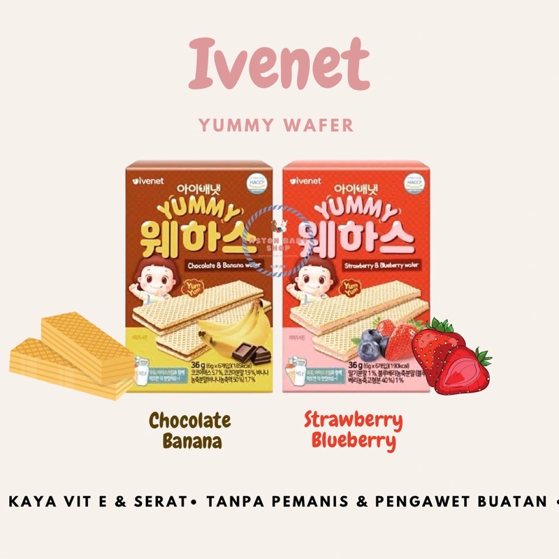 Ivenet Yummy Wafer Snack anak cemilan anak Jajanan anak