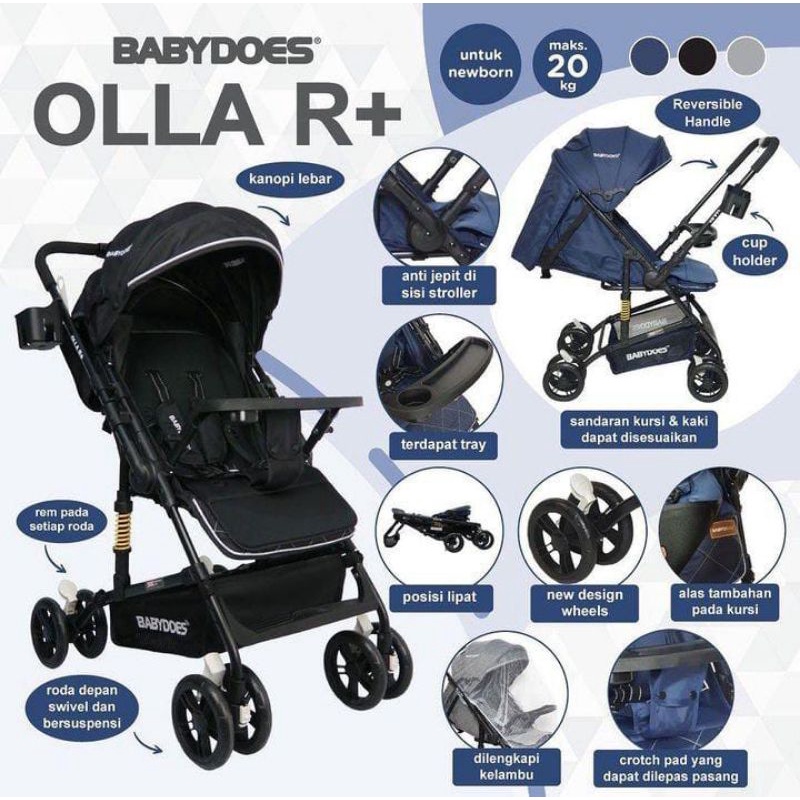 STROLLER BABYDOES OLLA R+
