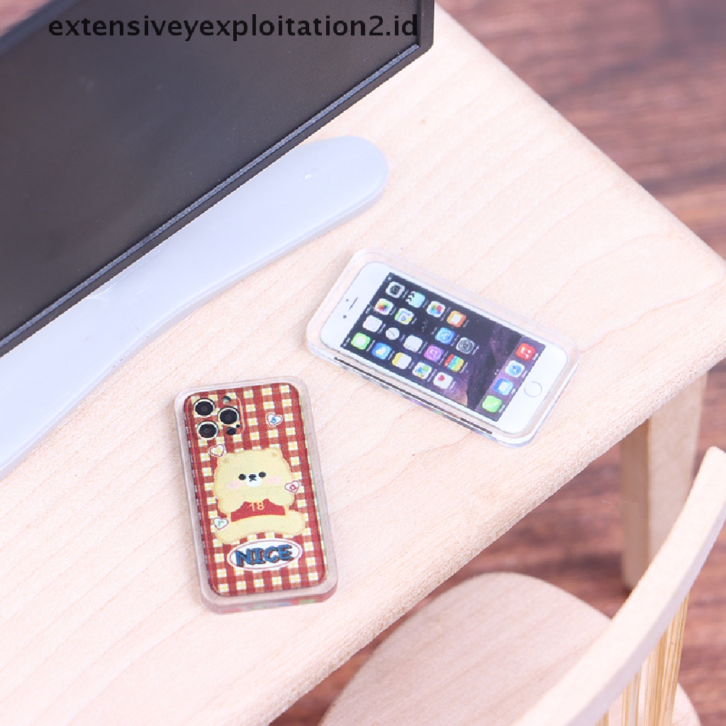 Mainan Miniatur Handphone Skala 1: 12 Untuk Dekorasi Rumah Boneka