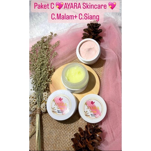 AYARA SKINCARE Paket C( Cream malam+Siang )