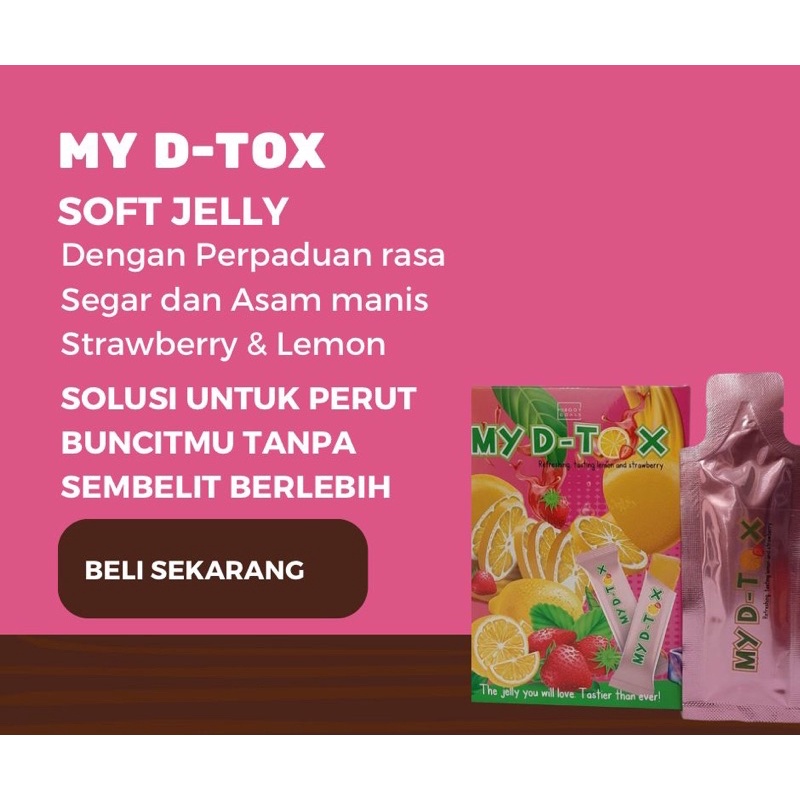MY D TOX detox jelly lemon &amp; strawberry