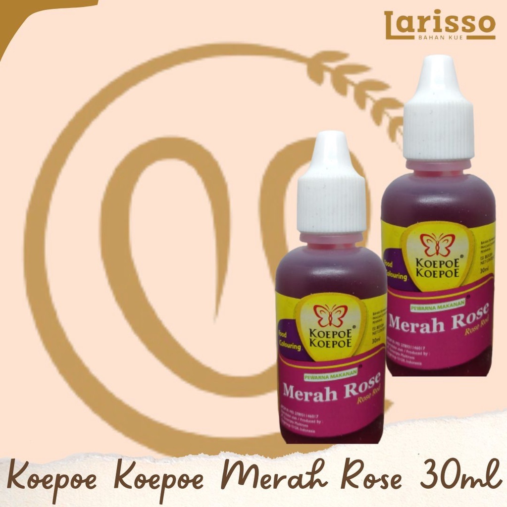 

PEWARNA MAKANAN FOOD COLOURING KOEPOE MERAH ROSE ROSE RED 30ML