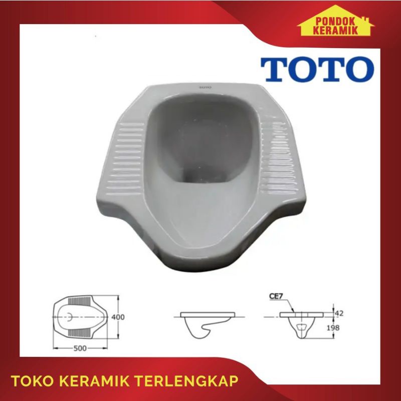 CLOSET JONGKOK / KLOSET JONGKOK TOTO CE7 MANHATTAN WARNA ABU-ABU