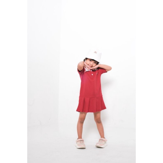 CHARLOTTE DRESS - Promo 10.10 Tenis Dress Golf Anak Wangki kaos simpel Anak Bayi Baby Kids Cewek Perempuan cotton Murah1 2 3 4