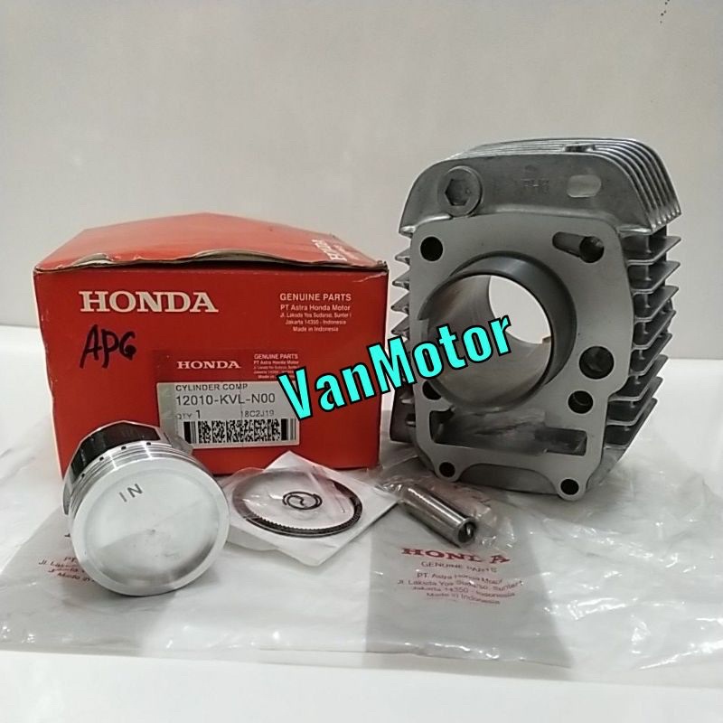 BLOK SEHER SILINDER KARISMA KHARISMA SUPRA X 125 SUPRA X125 HONDA KVL SET PISTON RING SIAP PASANG