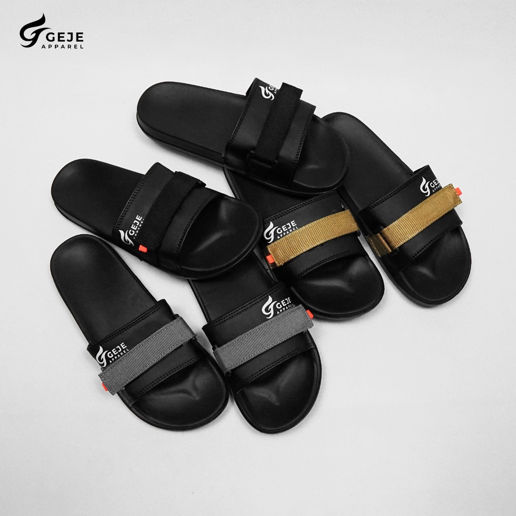 [SDL00034-36] Sandal Slop Slide Mono Webbing Geje Apparel