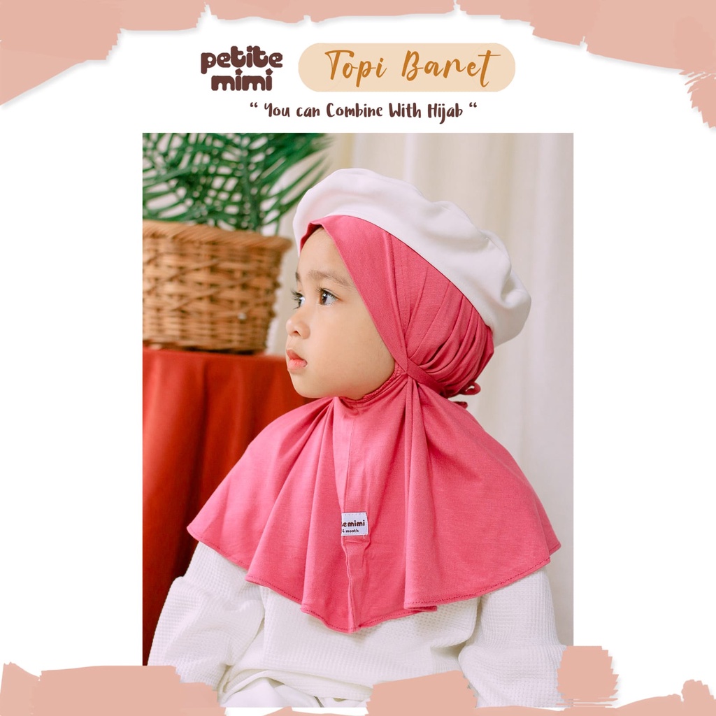 PETITE MIMI TOPI BARET ANAK TOPI ANAK PEREMPUAN LUCU