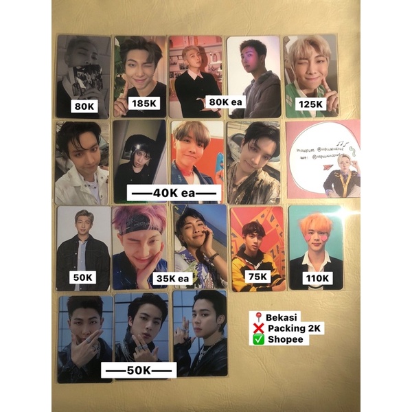 PHOTOCARD RM KIM NAMJOON MOTS ONE BR DECOKIT DVD ALBUM [ BACA DESKRIPSI ]