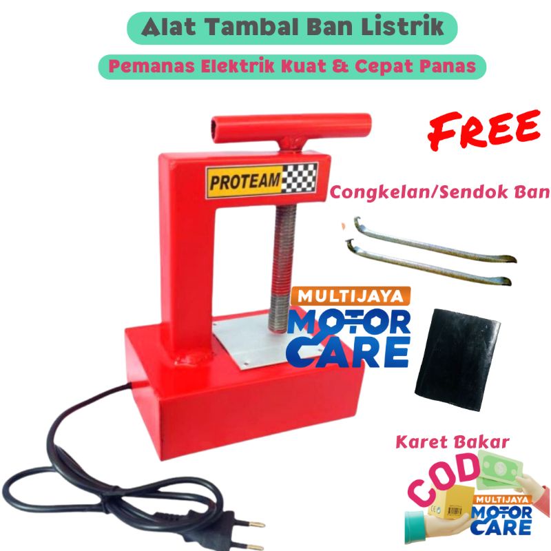 FULL BONUS Alat Tambal Ban Listrik Bonus Karet Tambal Ban | Penambal Ban Elektrik