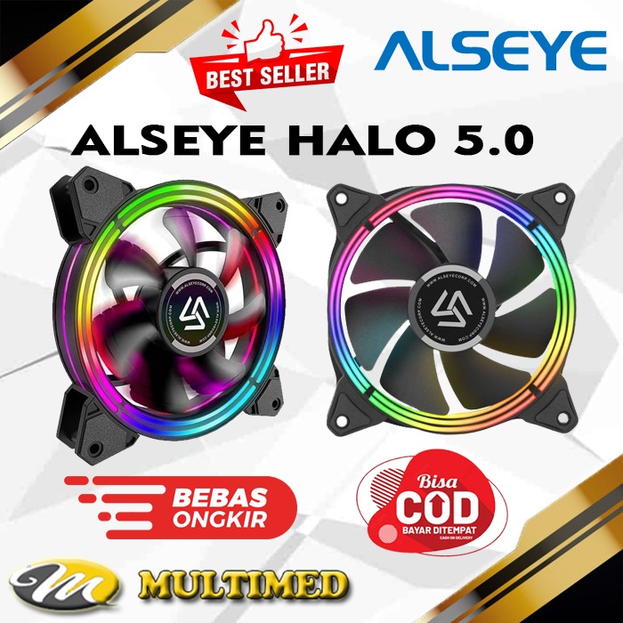 PROMO FAN Case / Fan Cassing ALSEYE Halo 5.0 Diamater 12cm RGB