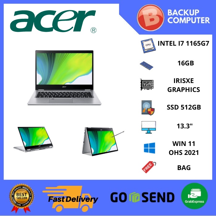 ACER SPIN 3 ACTIVE SP313-51N-70YB i7-1165G7