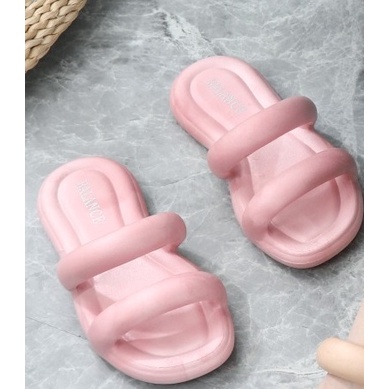 SANDAL BALANCE 2025 SLOP WANITA IMPORT KARET ELASTIS NON SLIP BAKPAO EMPUK