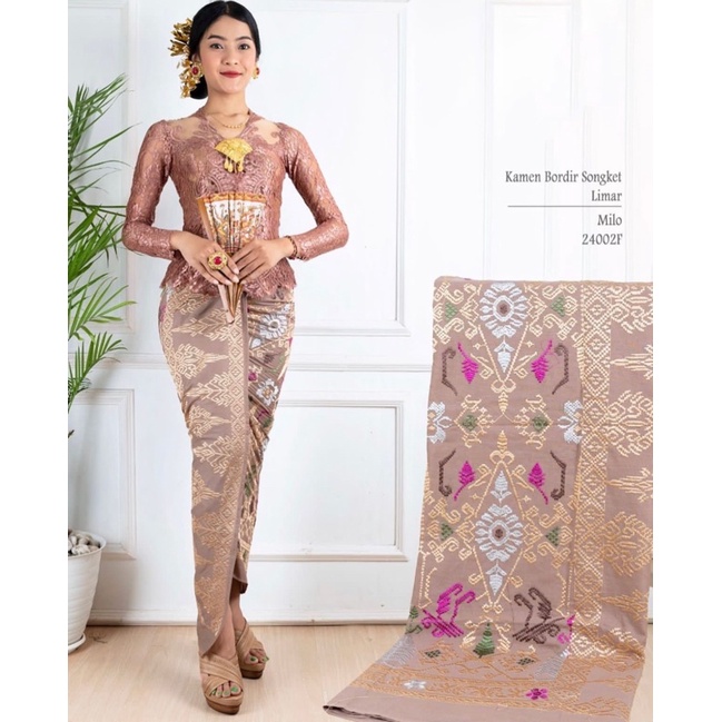 Kamen songket bali/ kamen bali bordir bagus murah / kamen bali lembaran