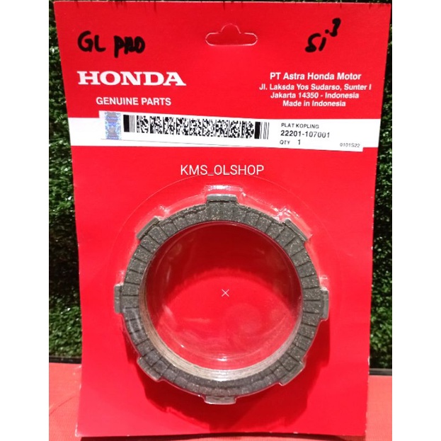 Kampas Kopling Set Plat Kopling Set GLpro Megapro Lama Neotec Asli Ori 22201-107-001